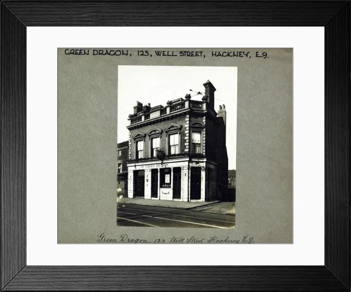 Framed Print : Photograph of Green Dragon PH, Hackney, London Framed Print : Photograph of Green Dragon PH, Hackney, London