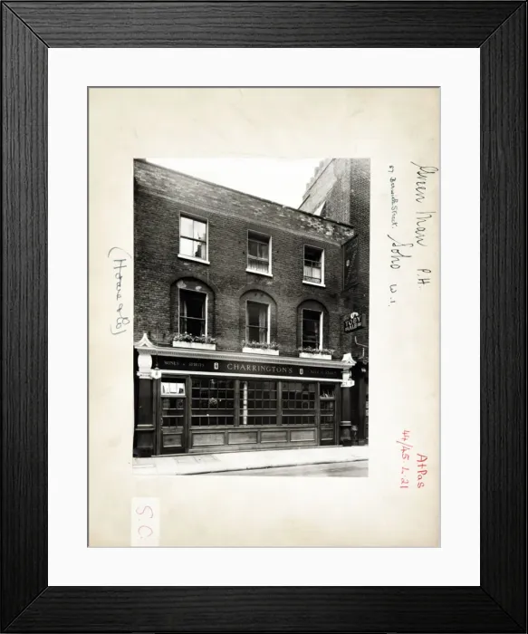 Framed Print : Photograph of Green Man PH, Soho, London Framed Print : Photograph of Green Man PH, Soho, London
