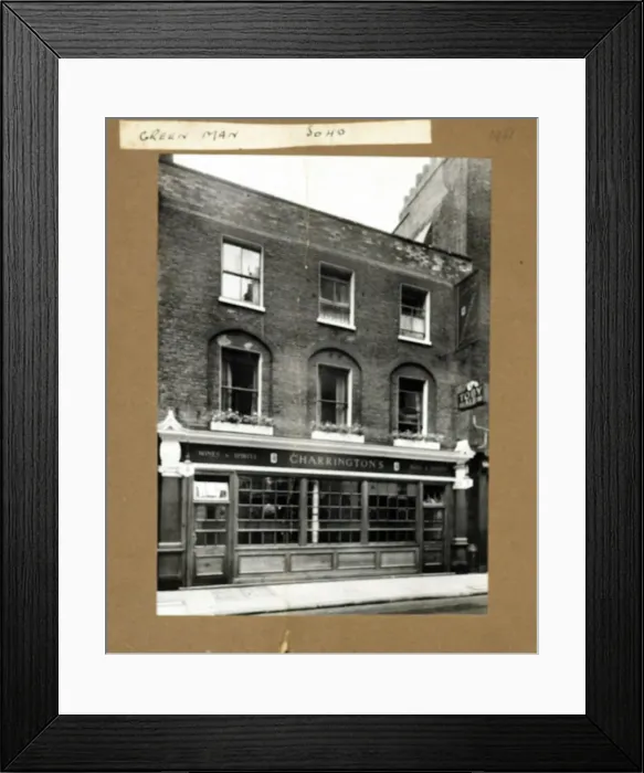 Framed Print : Photograph of Green Man PH, Soho, London