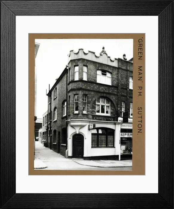 Framed Print : Photograph of Green Man PH, Sutton, Surrey Framed Print : Photograph of Green Man PH, Sutton, Surrey