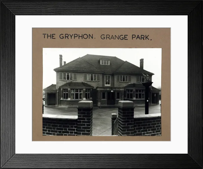 Framed Print : Photograph of Gryphon PH, Grange Park, London Framed Print : Photograph of Gryphon PH, Grange Park, London
