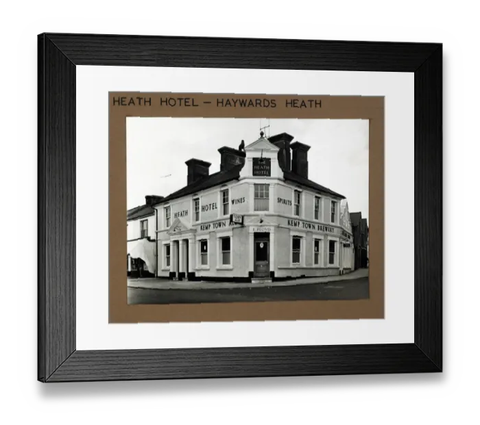 Framed Print : Photograph of Heath Hotel, Haywards Heath, Sussex Framed Print : Photograph of Heath Hotel, Haywards Heath, Sussex
