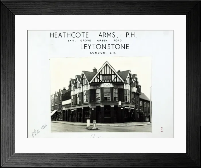 Framed Print : Photograph of Heathcote Arms, Leytonstone, London Framed Print : Photograph of Heathcote Arms, Leytonstone, London