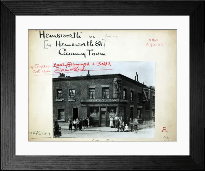 Framed Print : Photograph of Hemsworth PH, Canning Town, London Framed Print : Photograph of Hemsworth PH, Canning Town, London