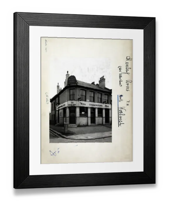 Framed Print : Photograph of Henley Arms, North Woolwich, London Framed Print : Photograph of Henley Arms, North Woolwich, London