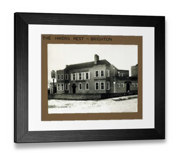 Framed Print : Photograph of Hikers Rest PH, Brighton, Sussex Framed Print : Photograph of Hikers Rest PH, Brighton, Sussex