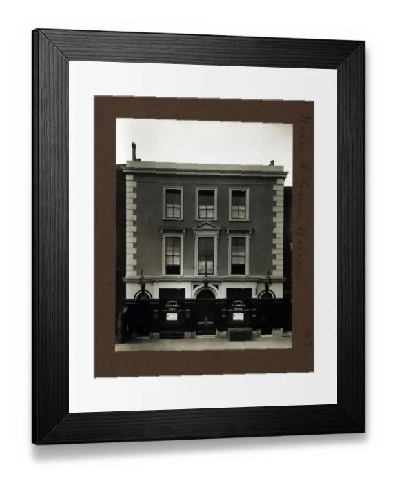 Framed Print : Photograph of Horse & Groom PH, Hackney, London