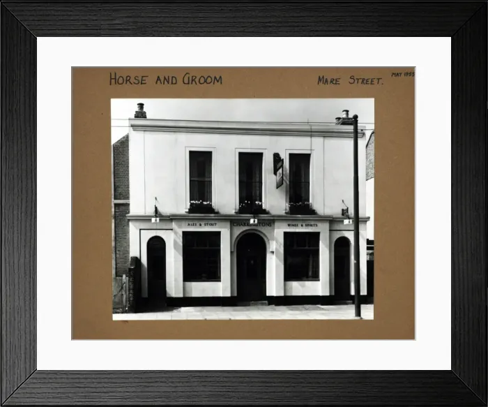Framed Print : Photograph of Horse & Groom PH, Hackney, London Framed Print : Photograph of Horse & Groom PH, Hackney, London