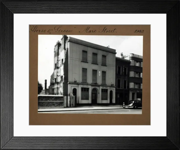 Framed Print : Photograph of Horse & Groom PH, Hackney, London Framed Print : Photograph of Horse & Groom PH, Hackney, London