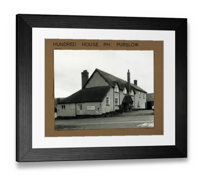 Framed Print : Photograph of Hundred House PH, Purslow, Shropshire Framed Print : Photograph of Hundred House PH, Purslow, Shropshire