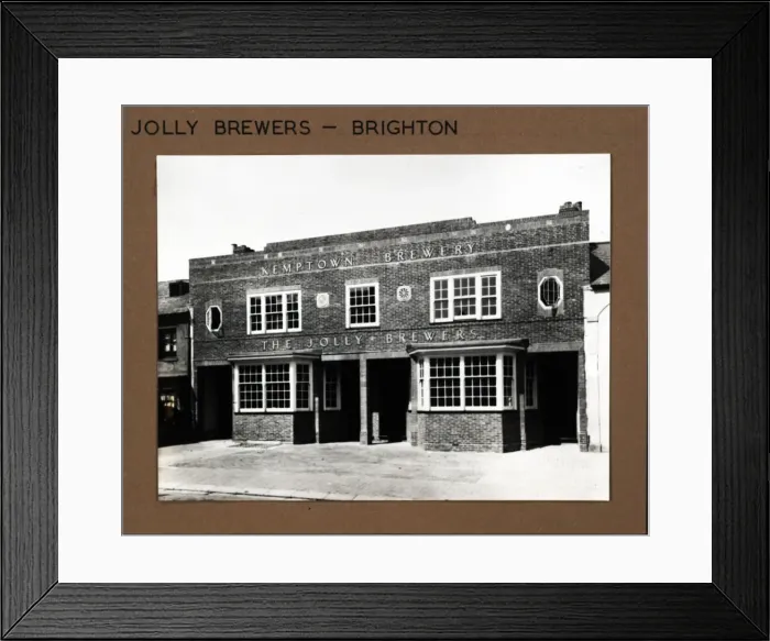 Framed Print : Photograph of Jolly Brewers PH, Brighton, Sussex Framed Print : Photograph of Jolly Brewers PH, Brighton, Sussex