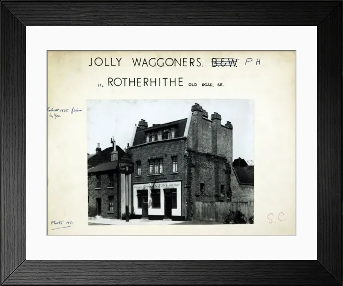 Framed Print : Photograph of Jolly Waggoners PH, Rotherhithe (New), London Framed Print : Photograph of Jolly Waggoners PH, Rotherhithe (New), London