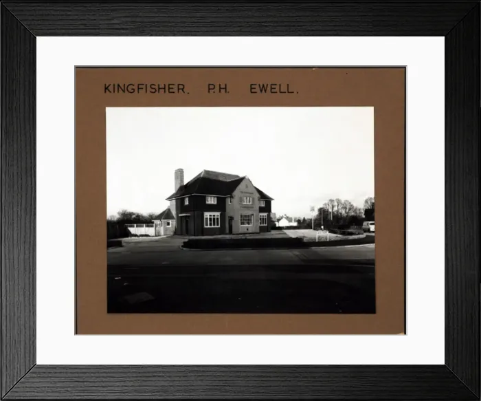 Framed Print : Photograph of Kingfisher PH, Ewell, Surrey Framed Print : Photograph of Kingfisher PH, Ewell, Surrey
