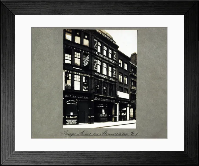Framed Print : Photograph of Kings Arms, Houndsditch, London Framed Print : Photograph of Kings Arms, Houndsditch, London