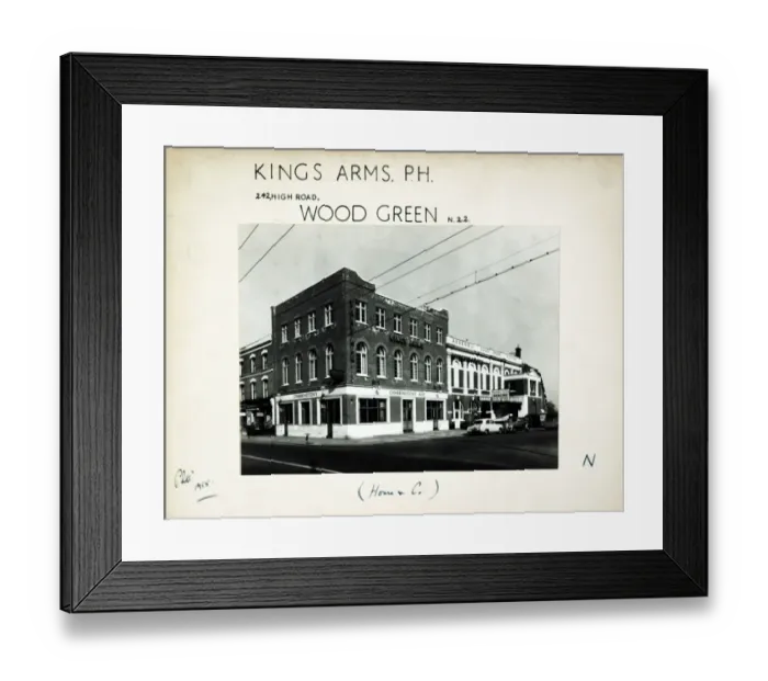 Framed Print : Photograph of Kings Arms, Wood Green, London Framed Print : Photograph of Kings Arms, Wood Green, London