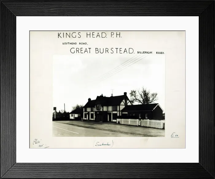 Framed Print : Photograph of Kings Head PH, Great Burstead, Essex Framed Print : Photograph of Kings Head PH, Great Burstead, Essex