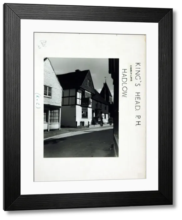 Framed Print : Photograph of Kings Head PH, Hadlow, Kent Framed Print : Photograph of Kings Head PH, Hadlow, Kent