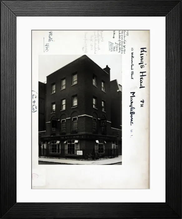 Framed Print : Photograph of Kings Head PH, Marylebone, London Framed Print : Photograph of Kings Head PH, Marylebone, London