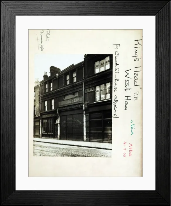 Framed Print : Photograph of Kings Head PH, West Ham, London Framed Print : Photograph of Kings Head PH, West Ham, London