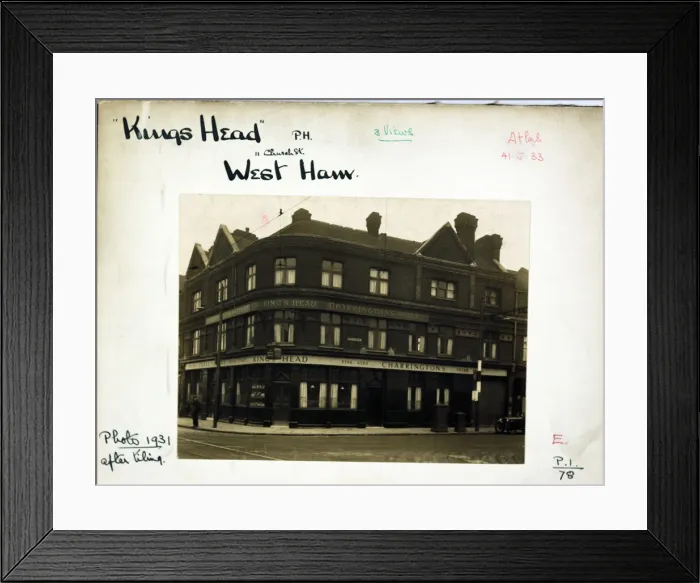 Framed Print : Photograph of Kings Head PH, West Ham, London Framed Print : Photograph of Kings Head PH, West Ham, London