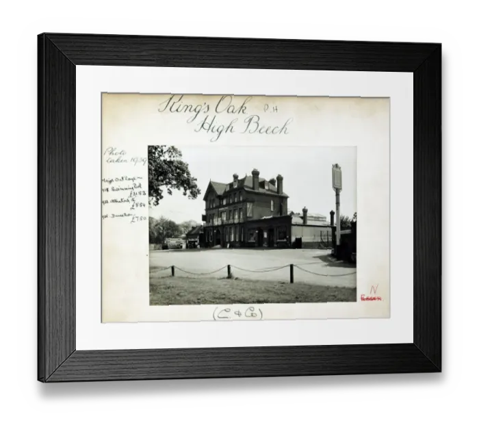 Framed Print : Photograph of Kings Oak PH, High Beech, Essex Framed Print : Photograph of Kings Oak PH, High Beech, Essex