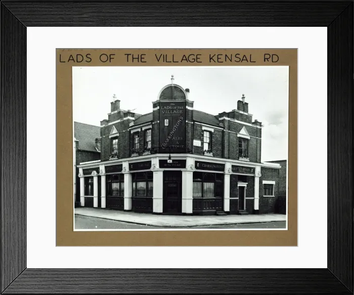 Framed Print : Lads of the Village PH, North Kensington, London Framed Print : Lads of the Village PH, North Kensington, London