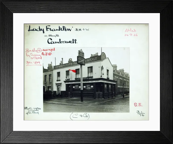 Framed Print : Photograph of Lady Franklin PH, Camberwell, London Framed Print : Photograph of Lady Franklin PH, Camberwell, London