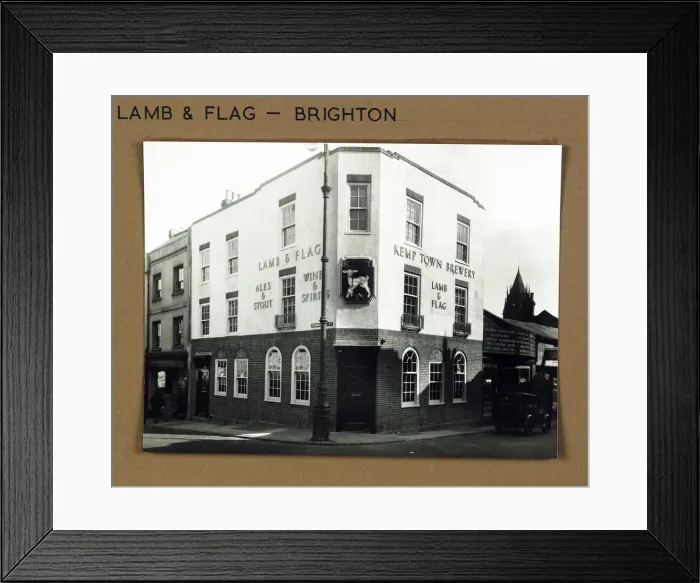 Framed Print : Photograph of Lamb & Flag PH, Brighton, Sussex Framed Print : Photograph of Lamb & Flag PH, Brighton, Sussex