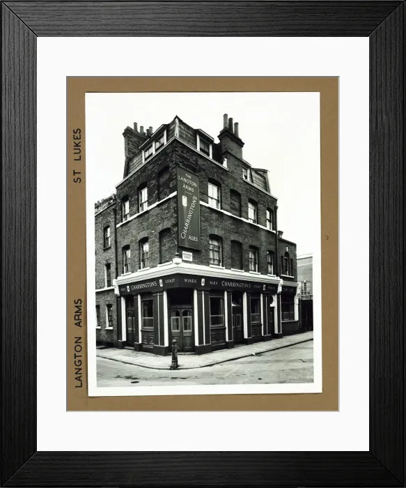 Framed Print : Photograph of Langton Arms, St Lukes, London Framed Print : Photograph of Langton Arms, St Lukes, London