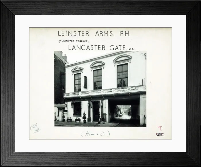 Framed Print : Photograph of Leinster Arms, Lancaster Gate, London Framed Print : Photograph of Leinster Arms, Lancaster Gate, London