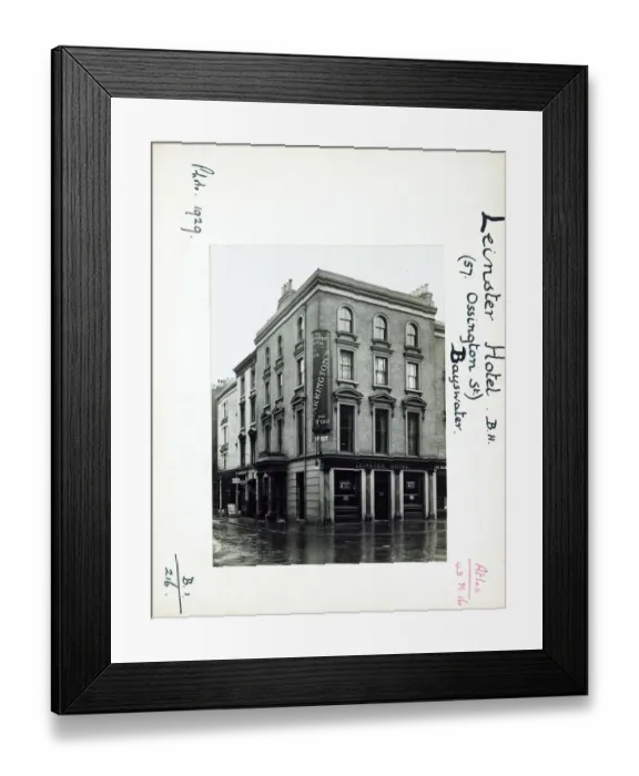 Framed Print : Photograph of Leinster Hotel, Bayswater, London Framed Print : Photograph of Leinster Hotel, Bayswater, London