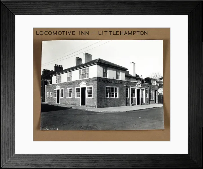 Framed Print : Photograph of Locomotive Inn, Littlehampton, Sussex Framed Print : Photograph of Locomotive Inn, Littlehampton, Sussex