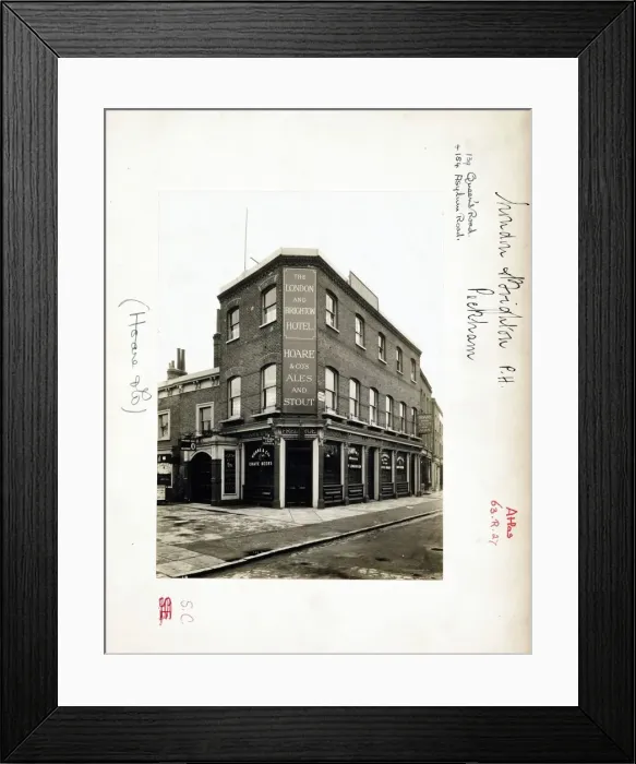Framed Print : Photograph of London & Brighton PH, Peckham, London Framed Print : Photograph of London & Brighton PH, Peckham, London