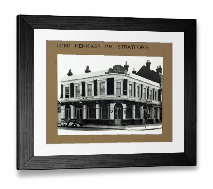 Framed Print : Photograph of Lord Henniker PH, Stratford, London Framed Print : Photograph of Lord Henniker PH, Stratford, London