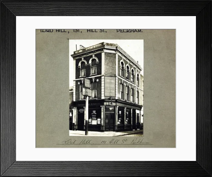 Framed Print : Photograph of Lord Hill PH, Peckham, London Framed Print : Photograph of Lord Hill PH, Peckham, London