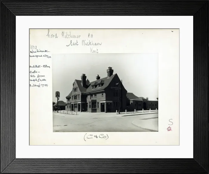 Framed Print : Photograph of Lord Kitchener PH, Welling, Kent Framed Print : Photograph of Lord Kitchener PH, Welling, Kent
