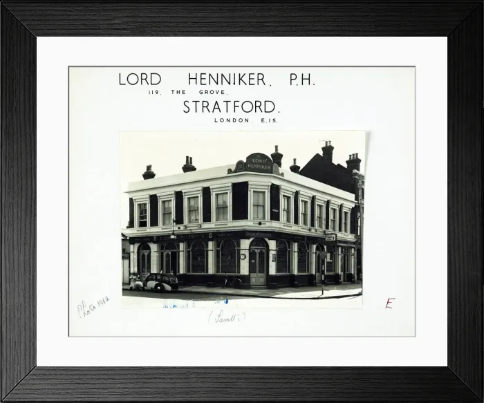 Framed Print : Photograph of Lord Henniker PH, Stratford, London Framed Print : Photograph of Lord Henniker PH, Stratford, London