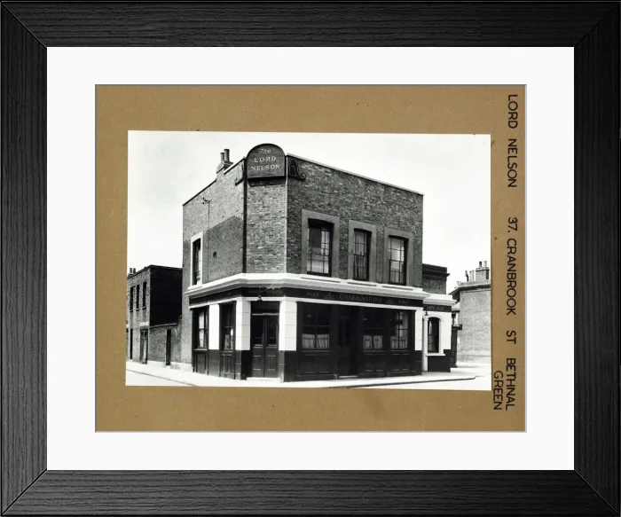 Framed Print : Photograph of Lord Nelson PH, Bethnal Green, London Framed Print : Photograph of Lord Nelson PH, Bethnal Green, London
