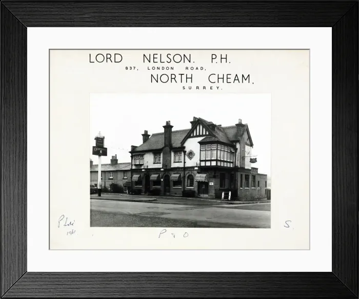 Framed Print : Photograph of Lord Nelson PH, North Cheam, Greater London Framed Print : Photograph of Lord Nelson PH, North Cheam, Greater London