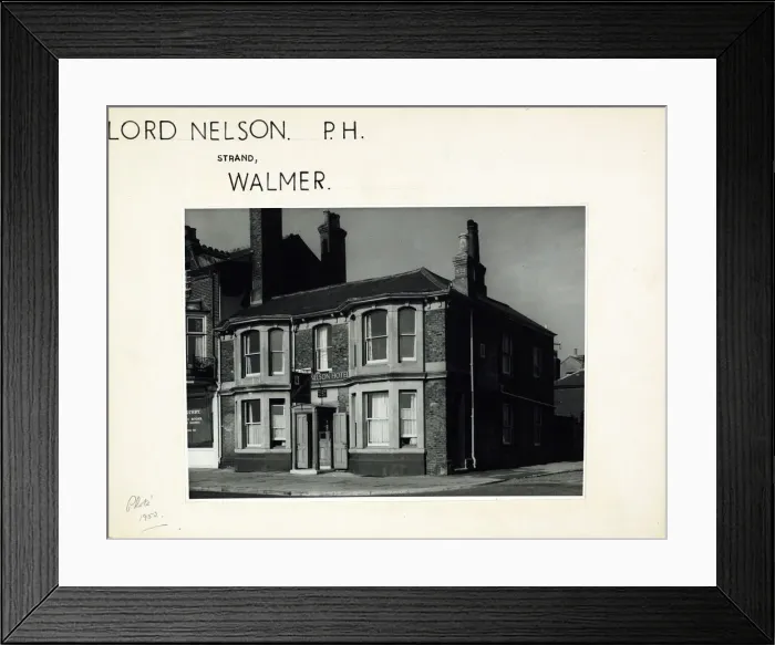 Framed Print : Photograph of Lord Nelson PH, Walmer, Kent Framed Print : Photograph of Lord Nelson PH, Walmer, Kent