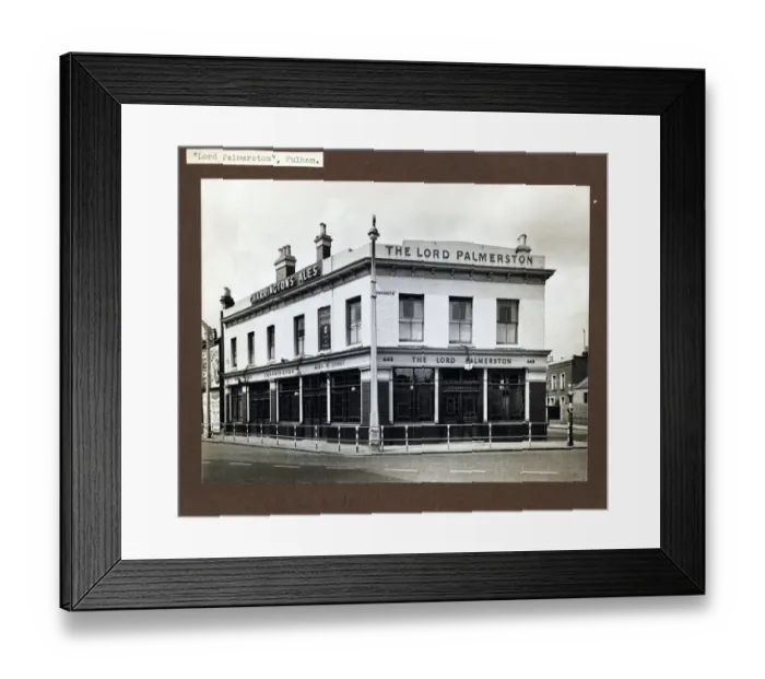 Framed Print : Photograph of Lord Palmerston PH, Fulham, London Framed Print : Photograph of Lord Palmerston PH, Fulham, London