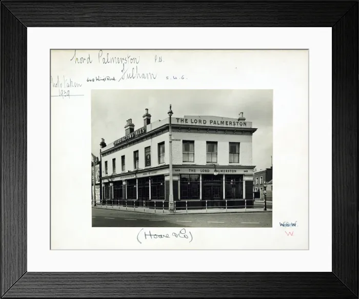 Framed Print : Photograph of Lord Palmerston PH, Fulham, London Framed Print : Photograph of Lord Palmerston PH, Fulham, London