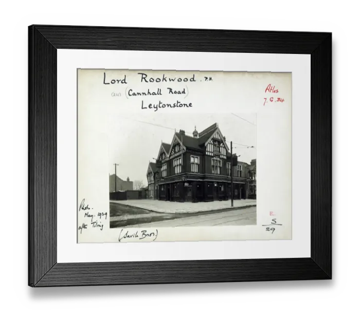 Framed Print : Photograph of Lord Rookwood PH, Leytonstone, London Framed Print : Photograph of Lord Rookwood PH, Leytonstone, London