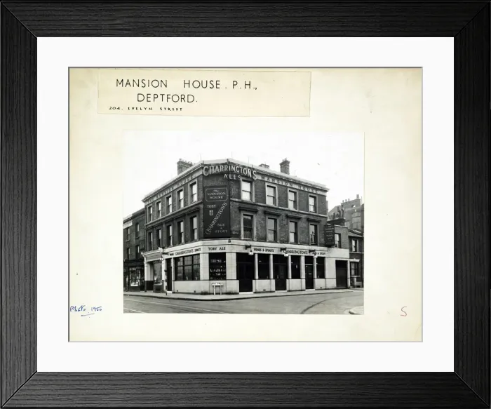 Framed Print : Photograph of Mansion House PH, Deptford, London Framed Print : Photograph of Mansion House PH, Deptford, London