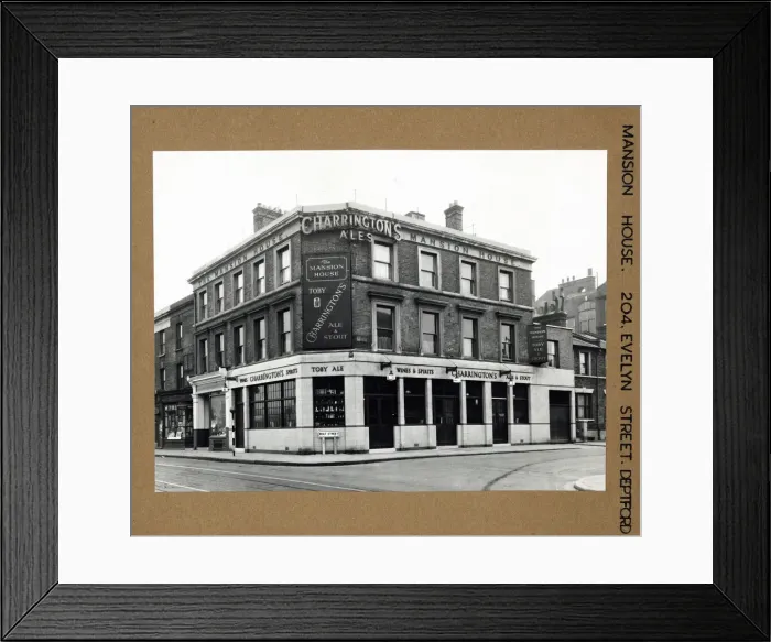 Framed Print : Photograph of Mansion House PH, Deptford, London Framed Print : Photograph of Mansion House PH, Deptford, London
