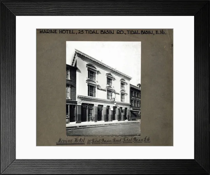 Framed Print : Photograph of Marine Hotel, Silvertown, London Framed Print : Photograph of Marine Hotel, Silvertown, London
