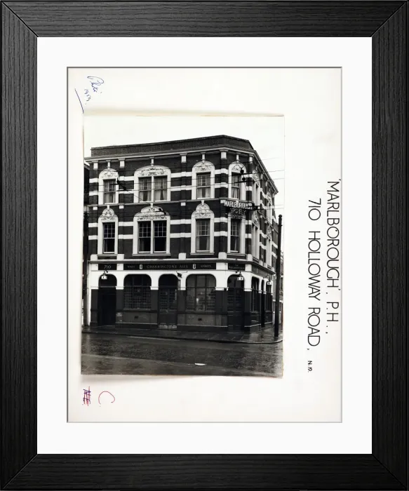 Framed Print : Photograph of Marlborough PH, Upper Holloway, London Framed Print : Photograph of Marlborough PH, Upper Holloway, London