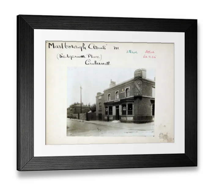 Framed Print : Photograph of Marlborough Arms, Camberwell (Old), London Framed Print : Photograph of Marlborough Arms, Camberwell (Old), London