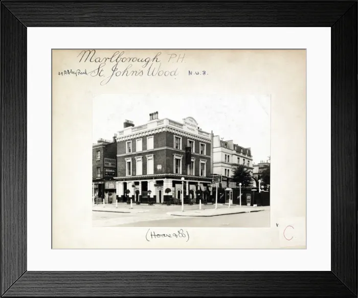 Framed Print : Photograph of Marlborough Tavern, St Johns Wood, London Framed Print : Photograph of Marlborough Tavern, St Johns Wood, London