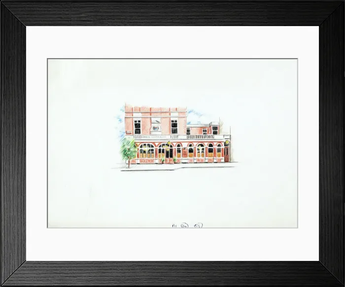 Framed Print : Sketch of Marquis Cornwallis PH, Shoreditch, London Framed Print : Sketch of Marquis Cornwallis PH, Shoreditch, London